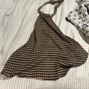 Geometric Patterned Halter Top
